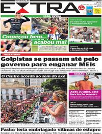Capa do jornal Extra 22/01/2024