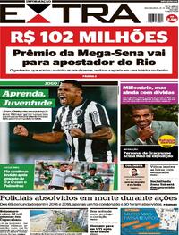 Capa do jornal Extra 22/04/2024