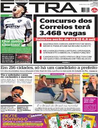 Capa do jornal Extra 22/08/2024
