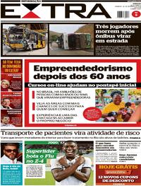 Capa do jornal Extra 22/09/2024