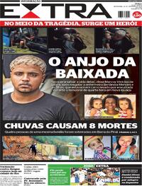 Capa do jornal Extra 23/02/2024