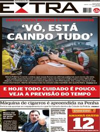 Capa do jornal Extra 23/03/2024