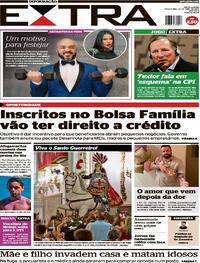 Capa do jornal Extra 23/04/2024