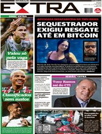 Capa do jornal Extra 23/05/2024