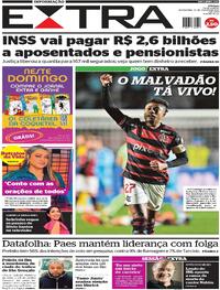 Capa do jornal Extra 23/08/2024