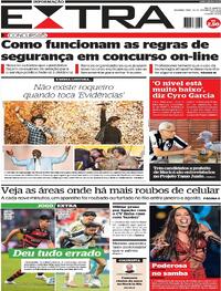 Capa do jornal Extra 23/09/2024