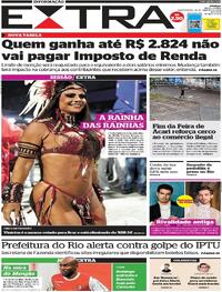 Capa do jornal Extra 24/01/2024