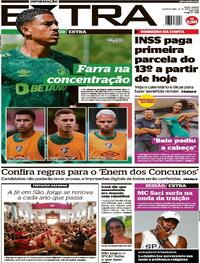 Capa do jornal Extra 24/04/2024