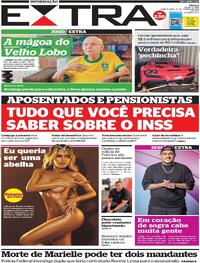 Capa do jornal Extra 25/01/2024
