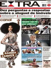 Capa do jornal Extra 25/02/2024