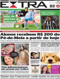 Capa do jornal Extra 25/04/2024