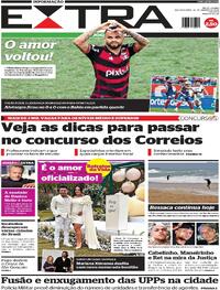 Capa do jornal Extra 26/08/2024
