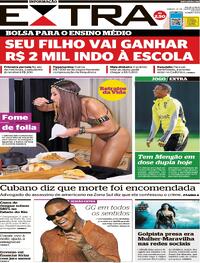 Capa do jornal Extra 27/01/2024
