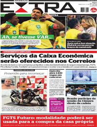 Capa do jornal Extra 27/03/2024