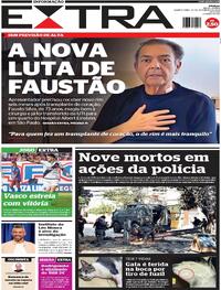 Capa do jornal Extra 28/02/2024