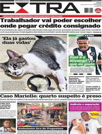 Capa do jornal Extra 29/02/2024