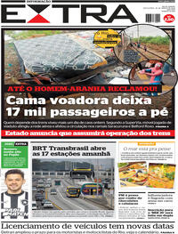 Capa do jornal Extra 29/03/2024