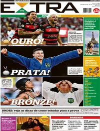 Capa do jornal Extra 29/07/2024