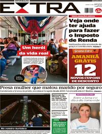 Capa do jornal Extra 30/03/2024