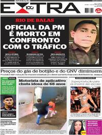 Capa do jornal Extra 01/02/2025