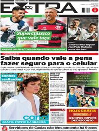 Capa do jornal Extra 02/02/2025