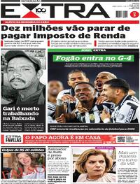 Capa do jornal Extra 02/10/2025