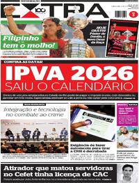 Capa do jornal Extra 02/12/2025