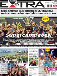 Capa do jornal Extra 03/02/2025