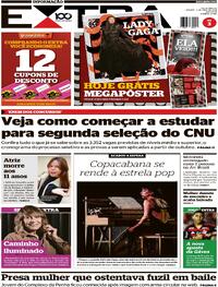 Capa do jornal Extra 03/05/2025