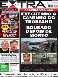 Capa do jornal Extra 04/02/2025