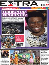 Capa do jornal Extra 04/03/2025