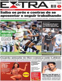 Capa do jornal Extra 04/08/2025