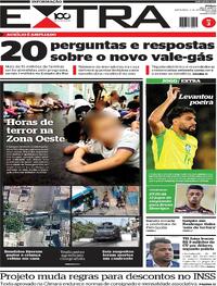Capa do jornal Extra 05/09/2025