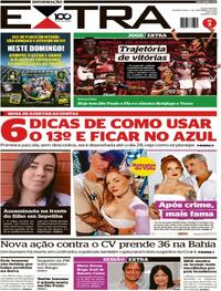 Capa do jornal Extra 05/11/2025