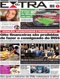 Capa do jornal Extra 06/08/2025
