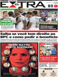 Capa do jornal Extra 06/10/2025