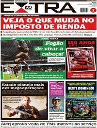 Capa do jornal Extra 06/11/2025