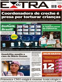 Capa do jornal Extra 06/12/2025
