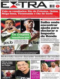Capa do jornal Extra 07/04/2025
