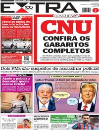 Capa do jornal Extra 07/10/2025