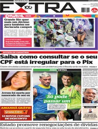 Capa do jornal Extra 08/03/2025