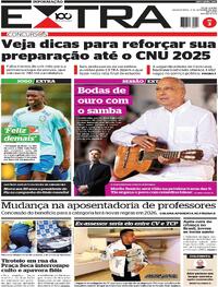 Capa do jornal Extra 08/09/2025