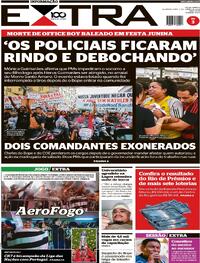 Capa do jornal Extra 09/06/2025