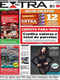 Capa do jornal Extra 09/11/2025