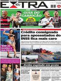 Capa do jornal Extra 10/01/2025