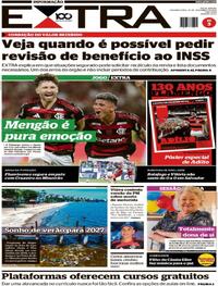 Capa do jornal Extra 10/11/2025