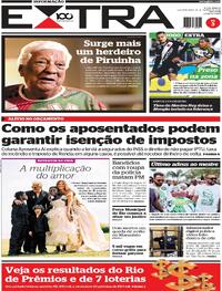 Capa do jornal Extra 11/08/2025