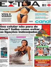 Capa do jornal Extra 12/01/2025