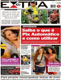 Capa do jornal Extra 12/04/2025