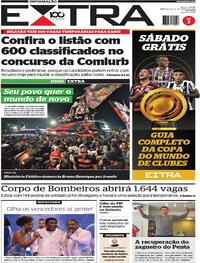 Capa do jornal Extra 12/06/2025